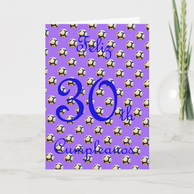Carte Anniversaire espagnol de Feliz Cumpleaños avec du (Devant)