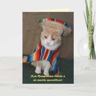 Carte Anniversaire espagnol pour mari