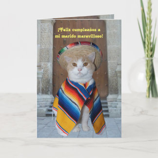 Carte Anniversaire espagnol pour mari (ou ami)