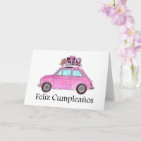 Anniversaire espagnol Retro Fiat 500