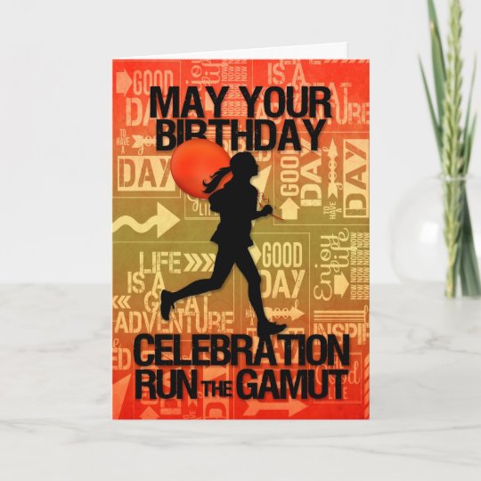 Carte Anniversaire Femme Coureur De Sport Theme Zazzle Fr Carte Anniversaire Femme Coureur De Sport Theme Zazzle Fr