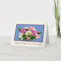 Anniversaire, Femme du pasteur, Fleurs, Oiseaux