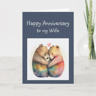 Carte Anniversaire Femme Honey Ours Animaux