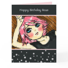 Anniversaire Fille Cheveux Roses Faux Diamants Pai