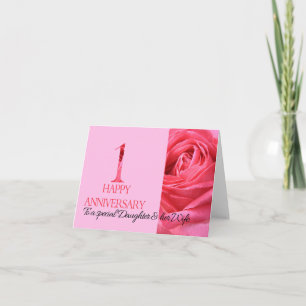 Carte anniversaire fille et femme Rose rose rose