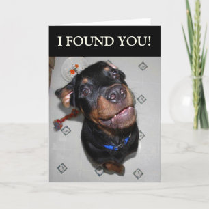 Carte Anniversaire Fille Funny Rottweiler Card
