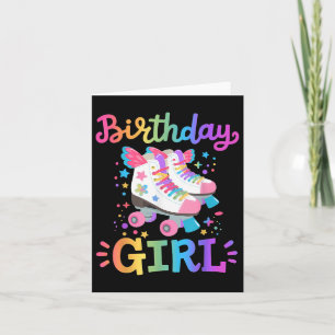 Carte Anniversaire Fille Roulage Patins Roulage Patinage