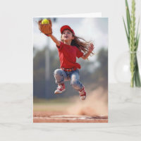 Anniversaire Fille Saut à attraper un softball