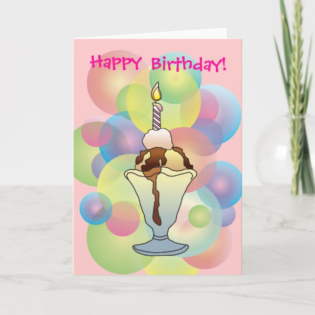 CARTE ANNIVERSAIRE FILLE UNE PAR SHARON SHARPE (Devant)