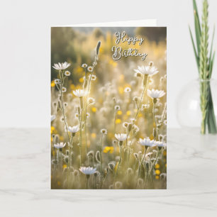 Carte Anniversaire Fleur sauvage Meadow