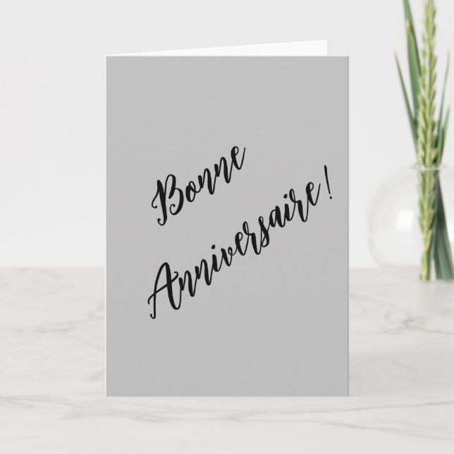Carte Anniversaire français (Devant)