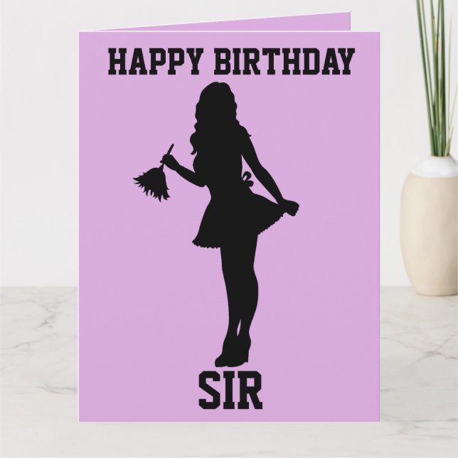 CARTE ANNIVERSAIRE FRANÇAIS MAID MARI GROG GREETING CARD (Devant)