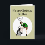Carte Anniversaire Frère Drôle Insulte tondeuse<br><div class="desc">Brother Birthday Funny Lawnmower Insult for those with a good sense of humour</div>
