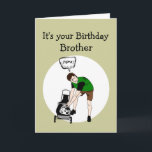 Carte Anniversaire Frère Drôle Insulte tondeuse<br><div class="desc">Brother Birthday Funny Lawnmower Insult for those with a good sense of humour</div>