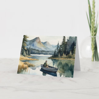 Carte Anniversaire Frère en belle-famille Pêche sur le l