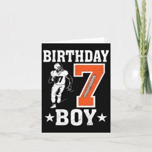 Carte Anniversaire Garçon 7 Ans Football Amour 7e Annive