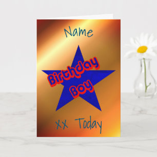 Carte Anniversaire Garçon mignon Anniversaire personnali