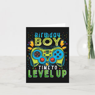 Carte Anniversaire Garçon Temps De Niveau Up Video Jeu A