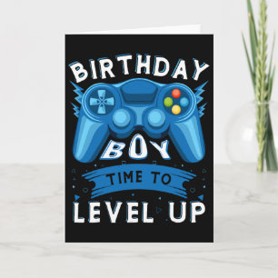 Carte Anniversaire Garçon Temps De Niveau Up Video Jeu A