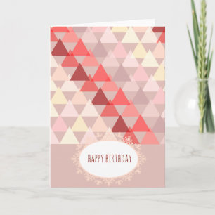 Carte Anniversaire géométrique en Opal