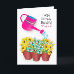 Carte Anniversaire Girlfriend Watering Can Flowers 3D Ef<br><div class="desc">Un accueil de charme,  surtout pour les jardiniers avec un arrosage lumineux,  peut arroser des fleurs en 3D Voir la même image dans d'autres catégories,  y compris les anniversaires</div>