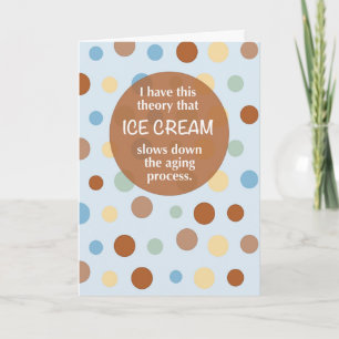 Carte Anniversaire Glace Drôle Vieillissement Humour Poi