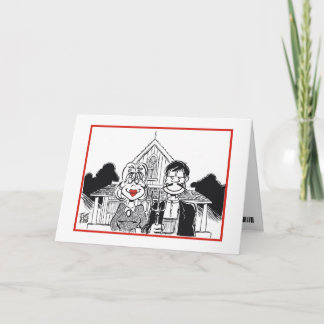 CARTE ANNIVERSAIRE : "GOTHIC AMÉRICAIN"