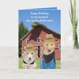 Carte Anniversaire gothique américain drôle de mari de