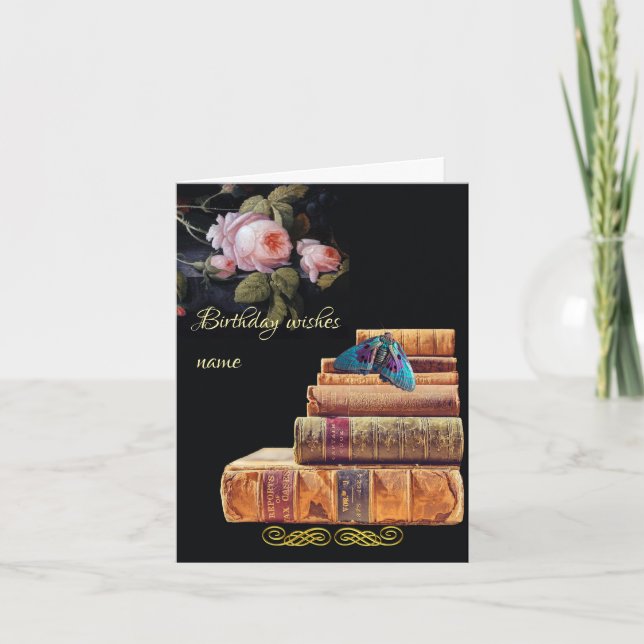 Carte Anniversaire gothique de l'académie sombre (Devant)