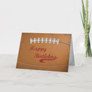 Carte Anniversaire Grand Grunge Football pour les fans d