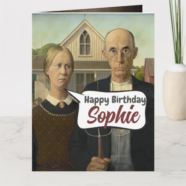 Carte Anniversaire grincheux (Devant)