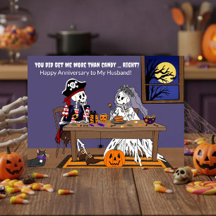 Carte Anniversaire Halloween Mari Fun Squelettes