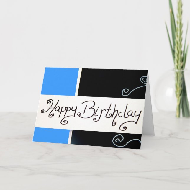 Carte anniversaire heureux (Devant)