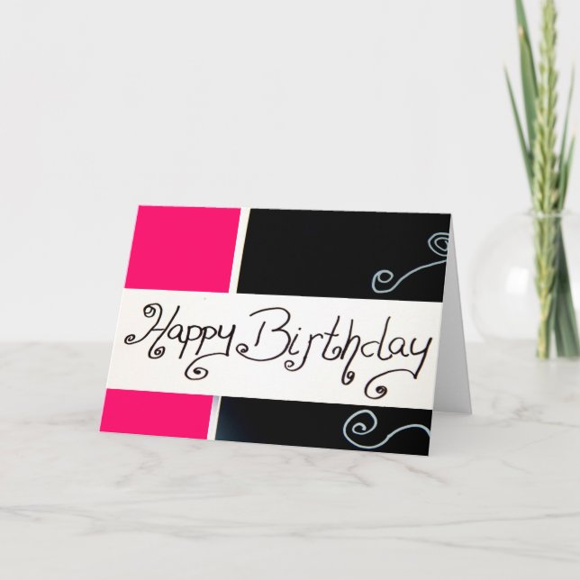 Carte anniversaire heureux (Devant)
