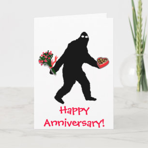Carte Anniversaire heureux de Bigfoot