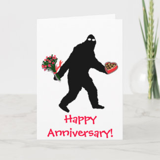 Carte Anniversaire heureux de Bigfoot