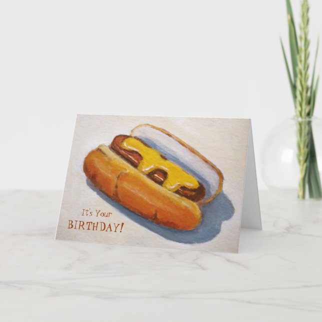 Carte Anniversaire : Hot Diggety Dawg : Peinture de Hot  (Devant)