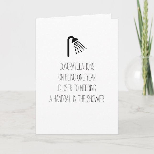 Carte Anniversaire humoristique (Devant)