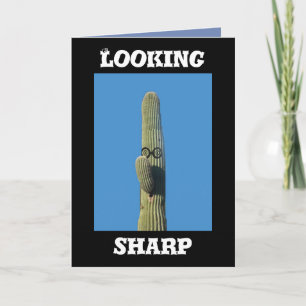 Carte Anniversaire humoristique de cactus de Saguaro
