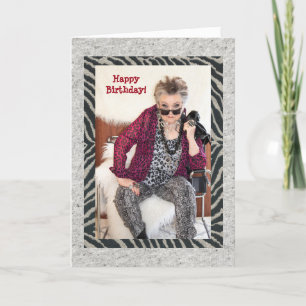 Carte Anniversaire humoristique réfléchissant sur une vi