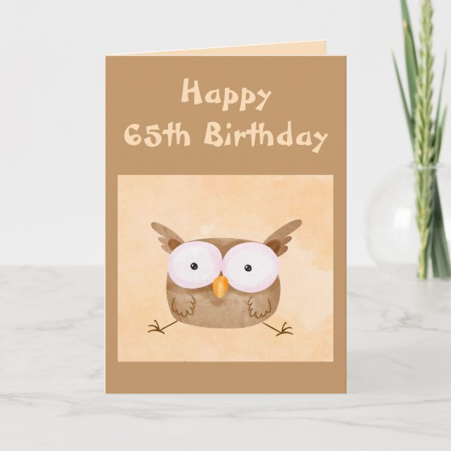 Carte Anniversaire Humour plus sage astucieux choses Cus (Devant)