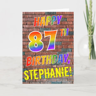 Carte ANNIVERSAIRE inspiré par graffiti de sembler