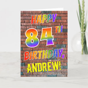 Carte ANNIVERSAIRE inspiré par graffiti de sembler
