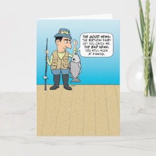 Cartes Drole Pecheur D Anniversaire Zazzle Fr