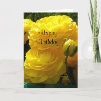 Carte Anniversaire jaune