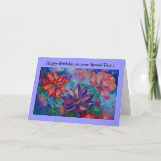 Carte Anniversaire, Joyeux Anniversaire sur votre