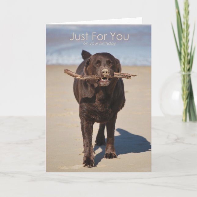 Carte Anniversaire - Juste Pour Vous (Devant)