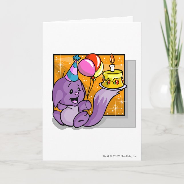 Carte Anniversaire Kacheek (Devant)