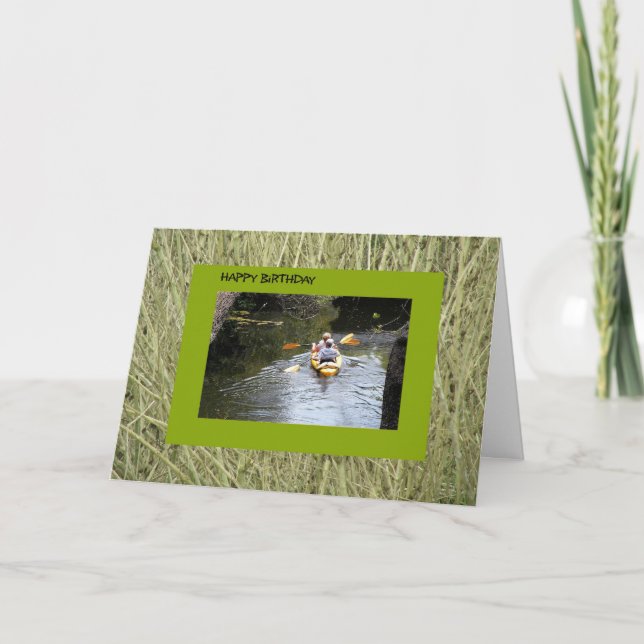 Carte Anniversaire, Kayakers supérieurs (Devant)