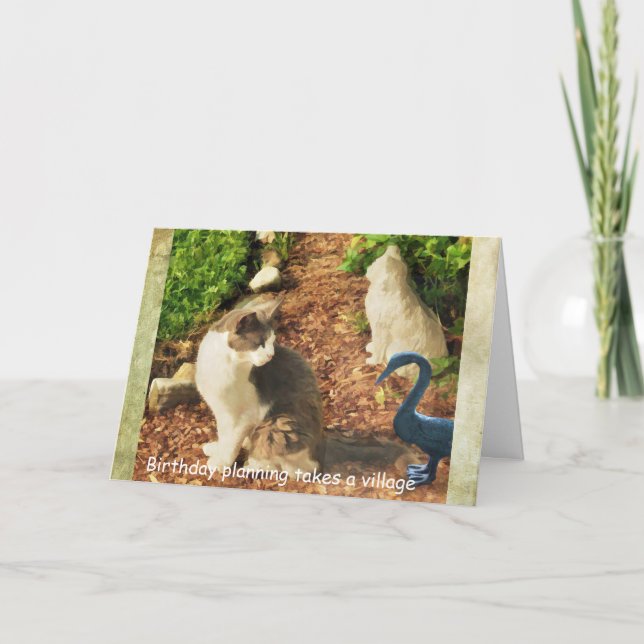 Carte Anniversaire La planification prend un village, ch (Devant)